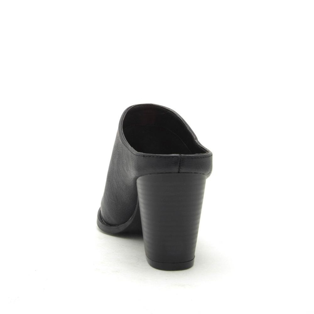 Black Mule Booties Size 9 - Picture 3 of 4
